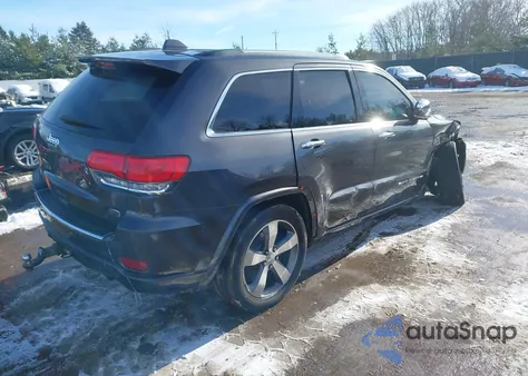 2016 Jeep Grand Cherokee Overland z USA, uszkodzony, nr VIN 1C4RJFCGXGC377699